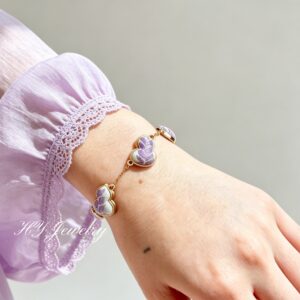 violet clarity gourd bracelet